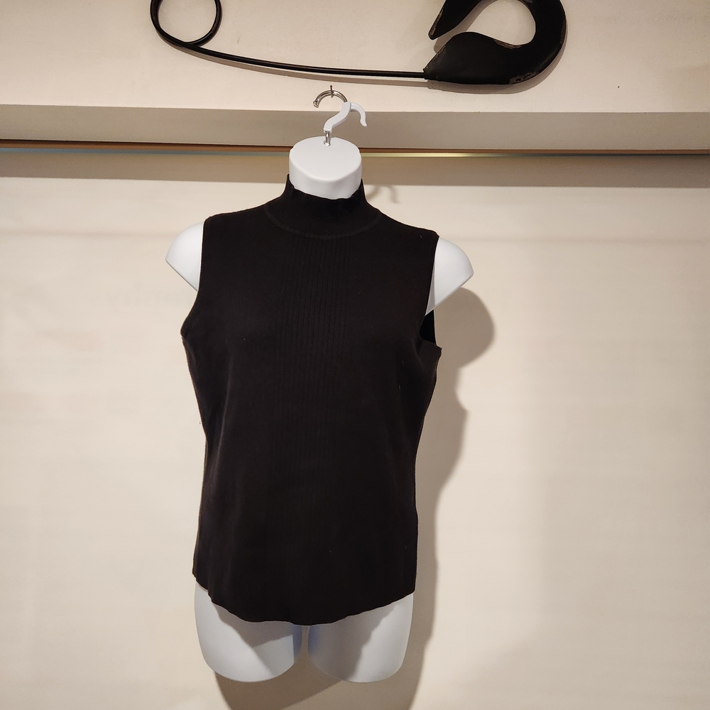 Dressbarn Elegant Black Tank Top